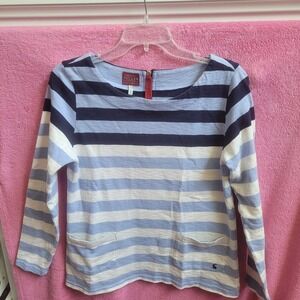 Joules Womens Striped Blue and white Parisienne Style Top